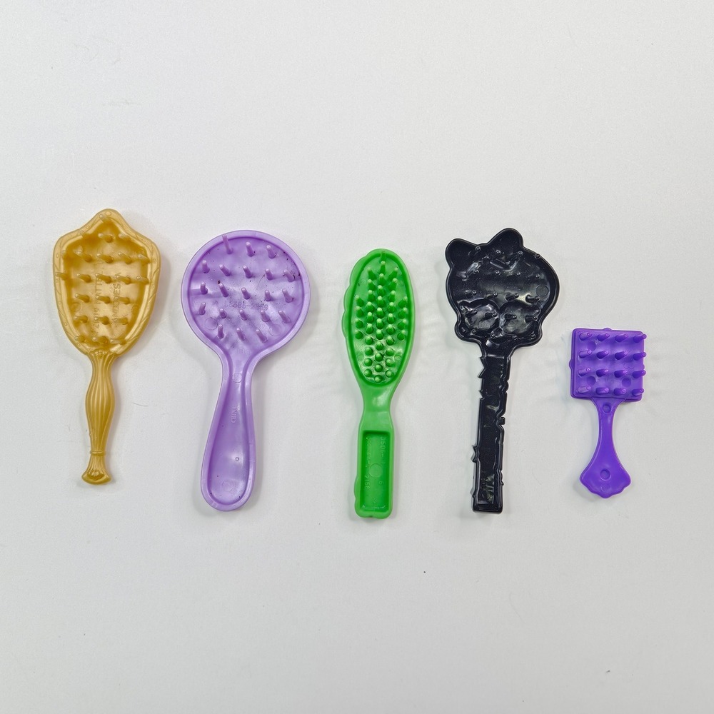 Mattel Disney Doll Hairbrushes Kids OS Multi Monster High Barbie Butterfly 5pc
